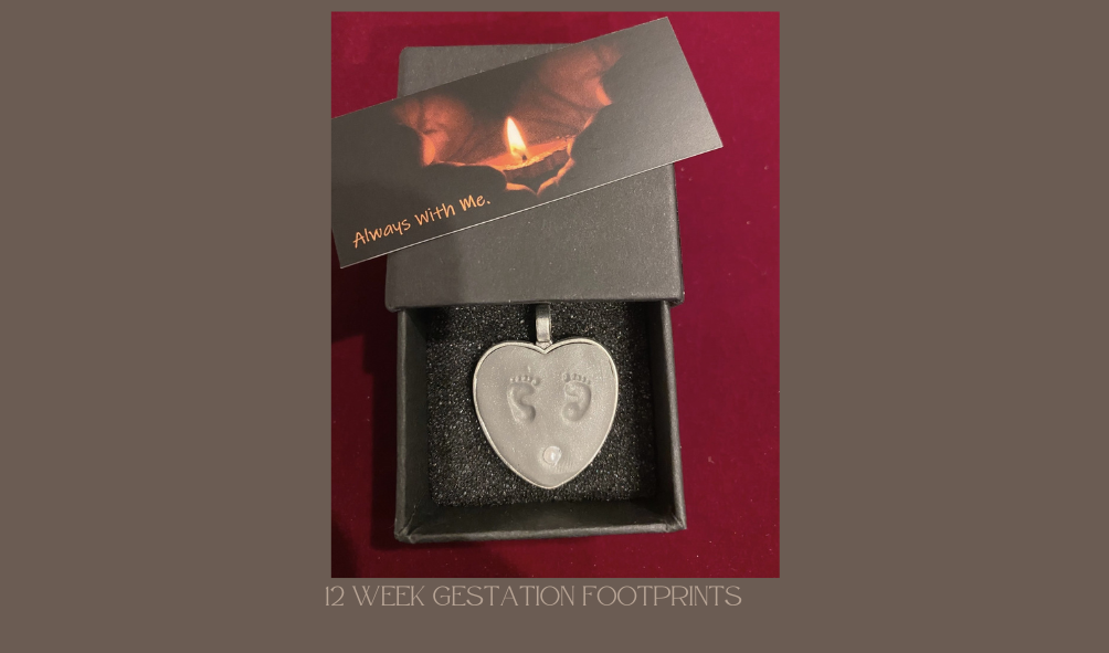 12 week gestation fetus footprints