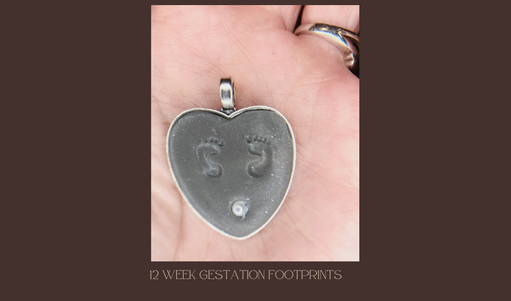 12 week gestation fetus footprints